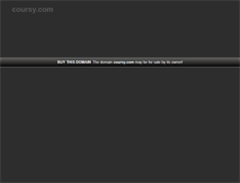 Tablet Screenshot of coursy.com